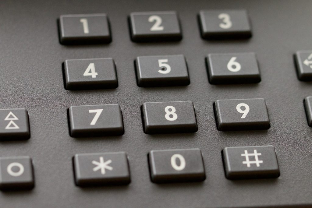 numeric keypad